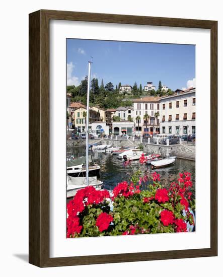 Town and Harbour, Menaggio, Lake Como, Lombardy, Italian Lakes, Italy, Europe-Frank Fell-Framed Photographic Print