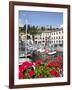 Town and Harbour, Menaggio, Lake Como, Lombardy, Italian Lakes, Italy, Europe-Frank Fell-Framed Photographic Print