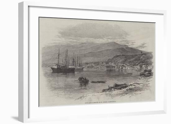 Town and Harbour of St Pierre, Martinique-null-Framed Giclee Print