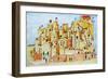 Town and Ladders-Christian Kaempf-Framed Giclee Print