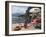 Town and Lakeside Cafe, Menaggio, Lake Como, Lombardy, Italian Lakes, Italy, Europe-Frank Fell-Framed Photographic Print