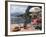 Town and Lakeside Cafe, Menaggio, Lake Como, Lombardy, Italian Lakes, Italy, Europe-Frank Fell-Framed Photographic Print