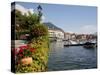 Town and Lakeside, Menaggio, Lake Como, Lombardy, Italian Lakes, Italy, Europe-Frank Fell-Stretched Canvas