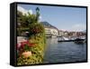 Town and Lakeside, Menaggio, Lake Como, Lombardy, Italian Lakes, Italy, Europe-Frank Fell-Framed Stretched Canvas