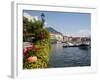 Town and Lakeside, Menaggio, Lake Como, Lombardy, Italian Lakes, Italy, Europe-Frank Fell-Framed Photographic Print