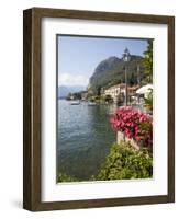 Town and Lakeside, Menaggio, Lake Como, Lombardy, Italian Lakes, Italy, Europe-Frank Fell-Framed Photographic Print