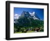 Town and Mountains, Grindelwald, Alps, Switzerland-Steve Vidler-Framed Photographic Print