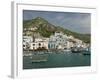 Town and Port View, Sant'Angelo, Ischia, Bay of Naples, Campania, Italy-Walter Bibikow-Framed Photographic Print