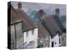 Town Architecture, Shaftesbury, Gold Hill, Dorset, England-Walter Bibikow-Stretched Canvas