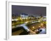 Town at Dusk, Milton Keynes, Buckinghamshire, England, United Kingdom, Europe-Charles Bowman-Framed Photographic Print