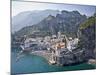 Town at the Waterfront, Amalfi, Atrani, Amalfi Coast, Salerno, Campania, Italy-null-Mounted Photographic Print