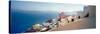 Town at the Waterfront, Santorini, Cyclades Islands, Greece-null-Stretched Canvas