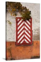 Town building detail, Sankt Goarshausen, Rhineland-Palatinate, Germany-null-Stretched Canvas