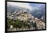Town Built on a Hillside, Positano, Italy-George Oze-Framed Photographic Print