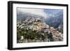 Town Built on a Hillside, Positano, Italy-George Oze-Framed Photographic Print