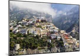 Town Built on a Hillside, Positano, Italy-George Oze-Mounted Photographic Print