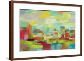 Town by the River-Silvia Vassileva-Framed Art Print