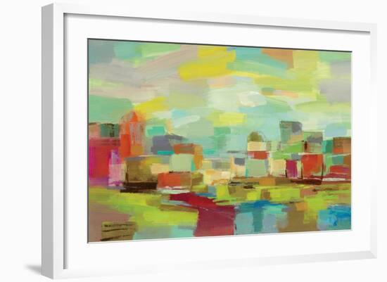 Town by the River-Silvia Vassileva-Framed Art Print