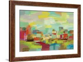 Town by the River-Silvia Vassileva-Framed Art Print