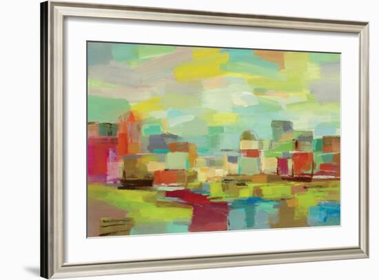 Town by the River-Silvia Vassileva-Framed Art Print