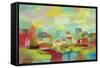 Town by the River-Silvia Vassileva-Framed Stretched Canvas