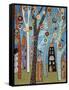 Town Cat 1-Karla Gerard-Framed Stretched Canvas