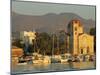 Town Church and Waterfront, Aegina, Argo-Saronic Islands, Greece, Europe-Lee Frost-Mounted Photographic Print