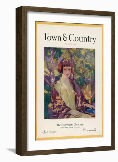 Town & Country, August 15th, 1923-null-Framed Art Print