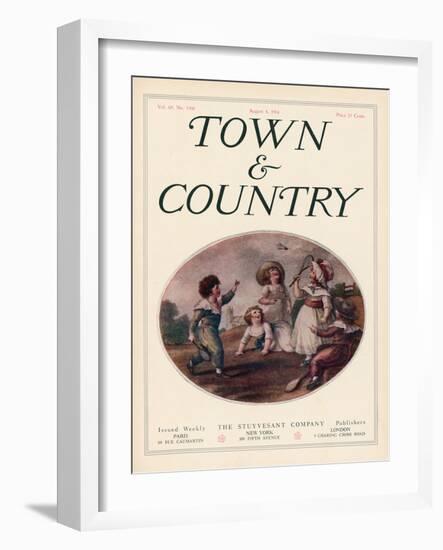 Town & Country, August 8th, 1914-null-Framed Art Print