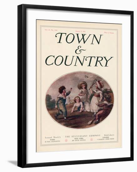 Town & Country, August 8th, 1914-null-Framed Art Print