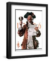 "Town Crier,"July 4, 1925-Joseph Christian Leyendecker-Framed Giclee Print