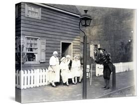 Town Crier on the High Street, 1926-null-Stretched Canvas