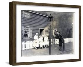 Town Crier on the High Street, 1926-null-Framed Giclee Print