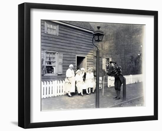 Town Crier on the High Street, 1926-null-Framed Giclee Print
