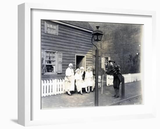 Town Crier on the High Street, 1926-null-Framed Giclee Print