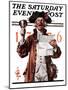 "Town Crier," Saturday Evening Post Cover, July 4, 1925-Joseph Christian Leyendecker-Mounted Premium Giclee Print
