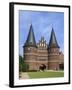 Town Gate Holstentor, Lubeck, Schleswig-Holstein, Germany-Ivan Vdovin-Framed Photographic Print