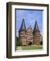 Town Gate Holstentor, Lubeck, Schleswig-Holstein, Germany-Ivan Vdovin-Framed Photographic Print