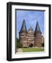 Town Gate Holstentor, Lubeck, Schleswig-Holstein, Germany-Ivan Vdovin-Framed Photographic Print