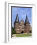 Town Gate Holstentor, Lubeck, Schleswig-Holstein, Germany-Ivan Vdovin-Framed Photographic Print