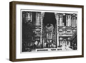 Town Gate, Srirangam, India, C1925-null-Framed Giclee Print