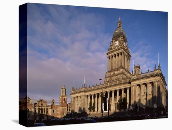 Town Hall, a Grand Victorian Building on the Headrow, Leeds, Yorkshire, England-Adam Woolfitt-Stretched Canvas
