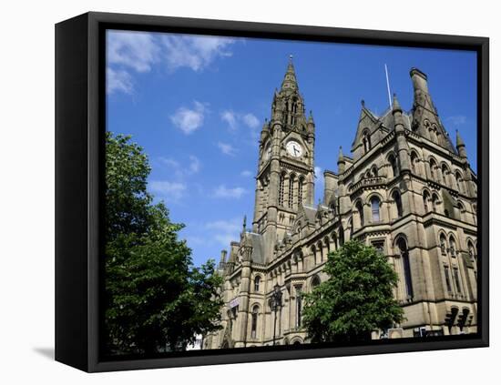 Town Hall, Albert Square, Manchester, England, United Kingdom, Europe-Richardson Peter-Framed Stretched Canvas