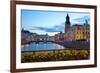 Town Hall and Canal at Dusk, Gothenburg, Sweden, Scandinavia, Europe-Frank Fell-Framed Photographic Print