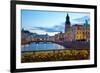 Town Hall and Canal at Dusk, Gothenburg, Sweden, Scandinavia, Europe-Frank Fell-Framed Photographic Print