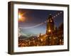 Town Hall and Christmas Lights on the Headrow, Leeds, West Yorkshire, Yorkshire, England, United Ki-Mark Sunderland-Framed Photographic Print