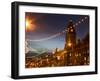 Town Hall and Christmas Lights on the Headrow, Leeds, West Yorkshire, Yorkshire, England, United Ki-Mark Sunderland-Framed Photographic Print