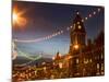 Town Hall and Christmas Lights on the Headrow, Leeds, West Yorkshire, Yorkshire, England, United Ki-Mark Sunderland-Mounted Photographic Print