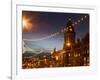Town Hall and Christmas Lights on the Headrow, Leeds, West Yorkshire, Yorkshire, England, United Ki-Mark Sunderland-Framed Photographic Print