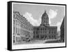 Town Hall and Mansion House, Liverpool, 19th Century-Edward Finden-Framed Stretched Canvas